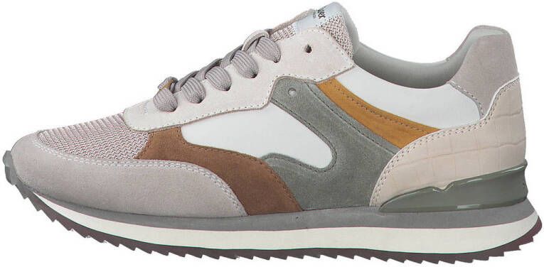 s.Oliver leren sneakers beige multi