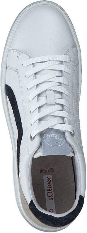 s.Oliver sneakers wit blauw