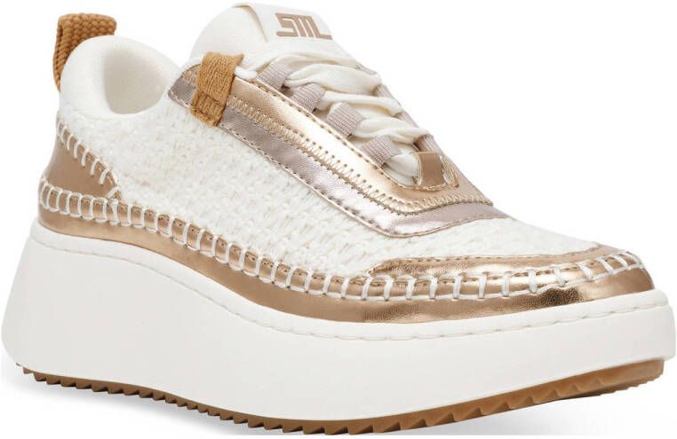 Steve Madden Dames Sneakers Doubletake Silver gold Cream Multi