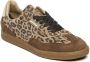 Steve Madden Emporia suède sneakers met panterprint beige bruin - Thumbnail 2