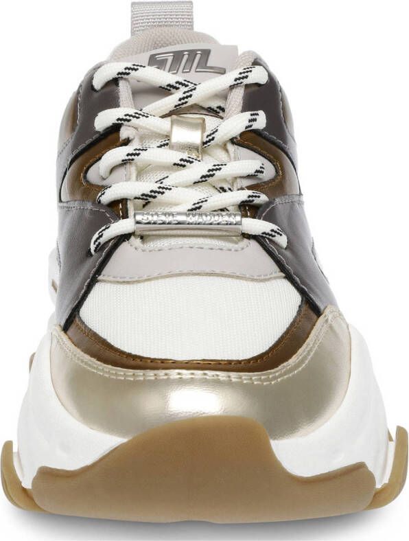 Steve Madden JProgsessive chunky sneakers zilver goud