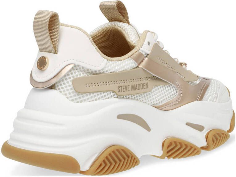 Steve Madden Possession-E chunky sneakers beige wit