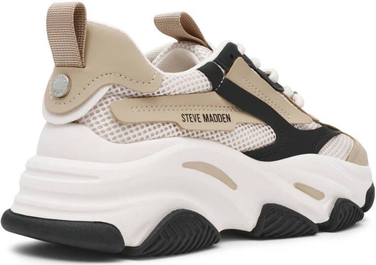 Steve Madden Possession-E chunky sneakers beige zwart