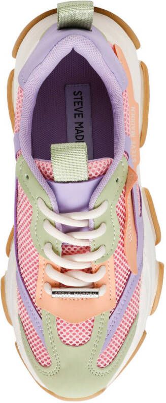 Steve Madden Possession-E chunky sneakers roze lila groen