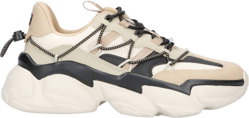 Steve Madden Spectetor chunky sneakers beige zwart