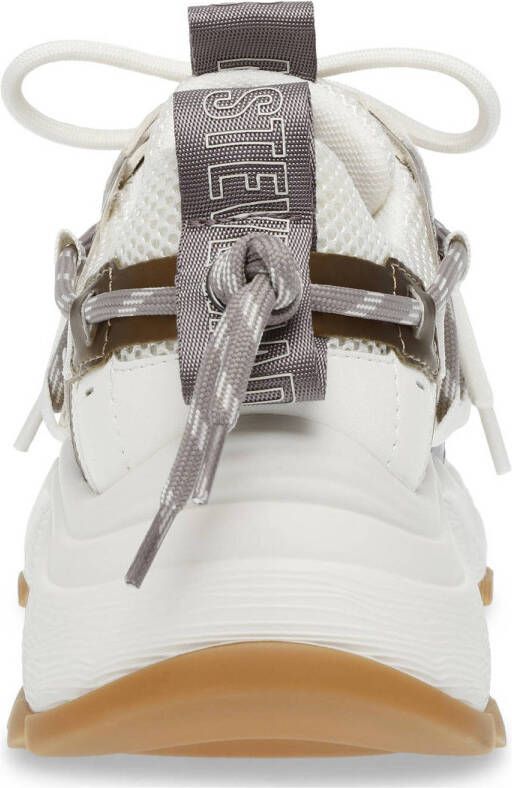 Steve Madden Tazmania chunky sneakers ecru grijs goud