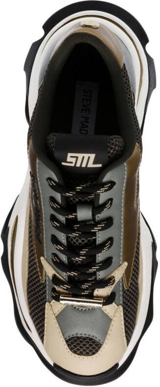 Steve Madden Zoomz chunky sneakers zwart goud