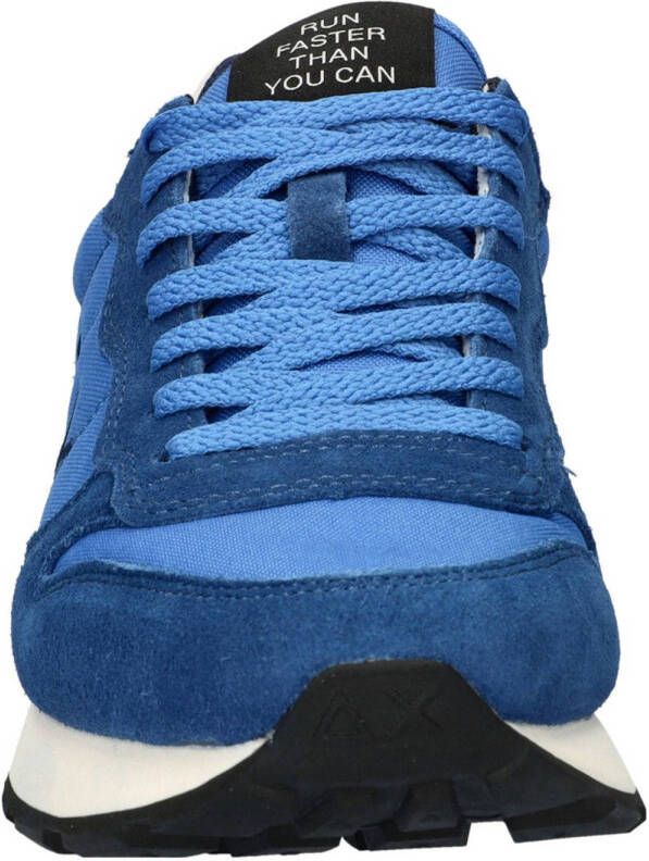 SUN68 Tom Solid suède sneakers blauw