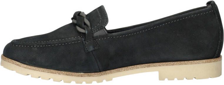 Tamaris suède loafers donkerblauw