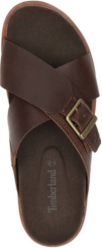 Timberland Amalfi Vibes leren slippers bruin