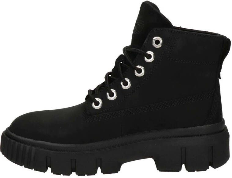 Timberland Greyfield leren veterboots zwart