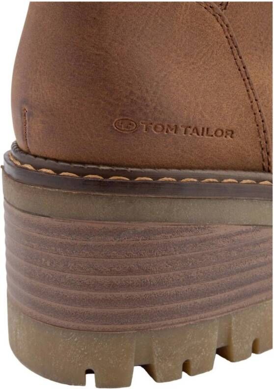 Tom Tailor gevoerde veterboots cognac