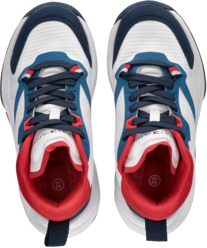 Tommy Hilfiger sneakers wit blauw rood