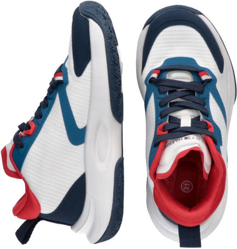 Tommy Hilfiger sneakers wit blauw rood