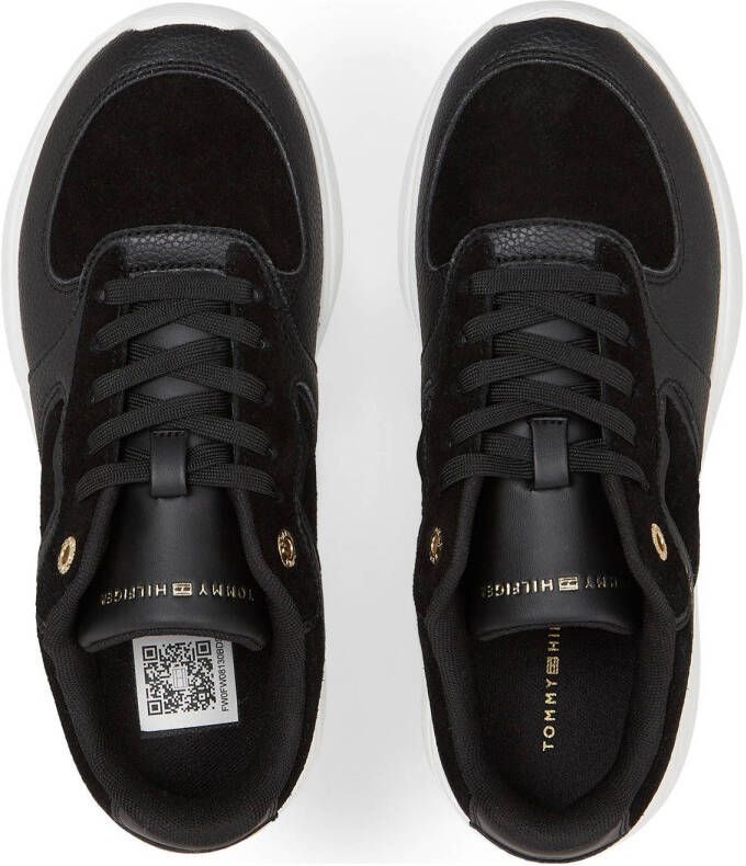 Tommy Hilfiger chunky leren sneakers zwart