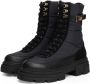 Tommy Hilfiger chunky leren veterboots zwart - Thumbnail 4