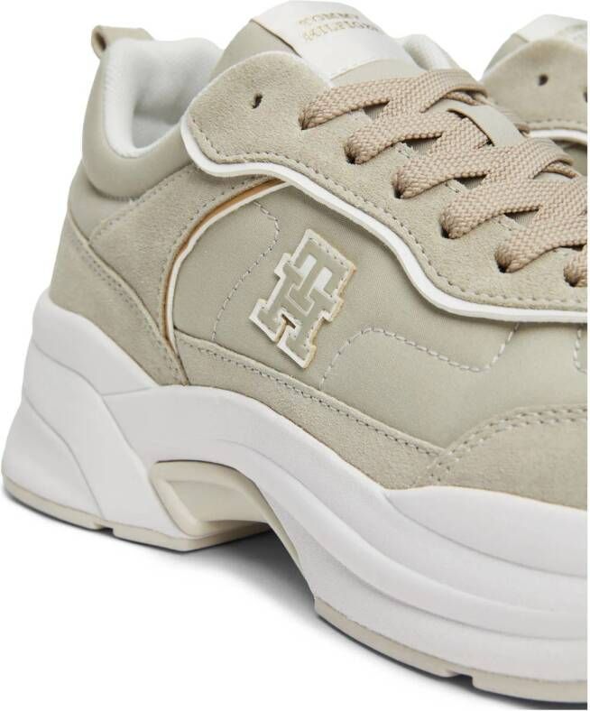 Tommy Hilfiger chunky suède sneakers beige