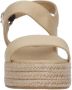 Tommy Hilfiger Beige Mid Wedge Espadrilles Sandal Beige Dames - Thumbnail 11