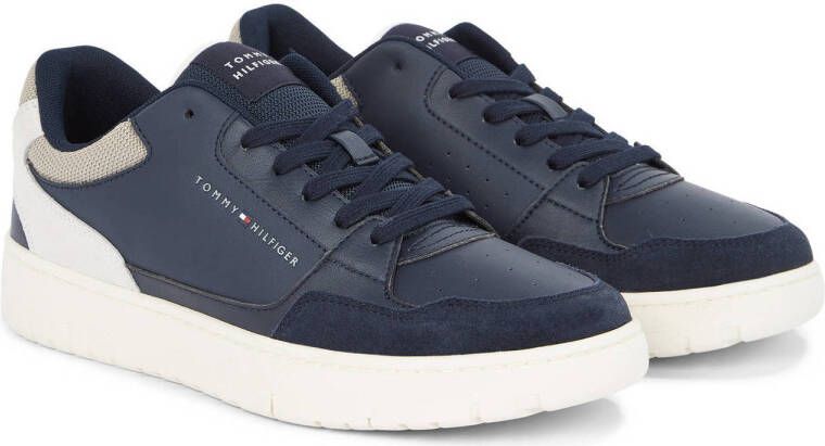 Tommy Hilfiger leren sneakers blauw