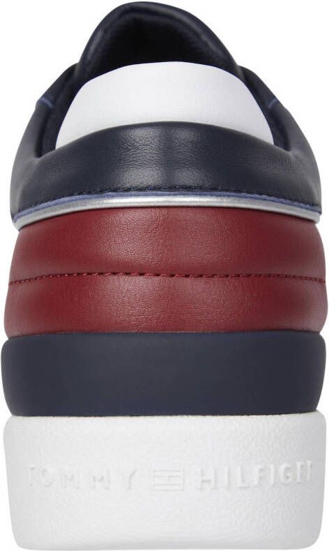 Tommy Hilfiger leren sneakers donkerblauw