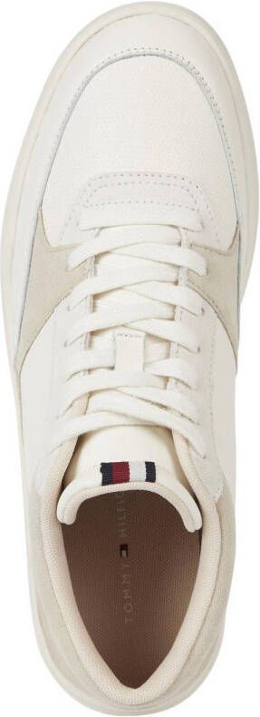 Tommy Hilfiger leren sneakers wit beige