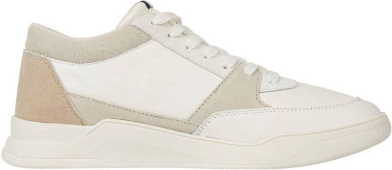 Tommy Hilfiger leren sneakers wit beige