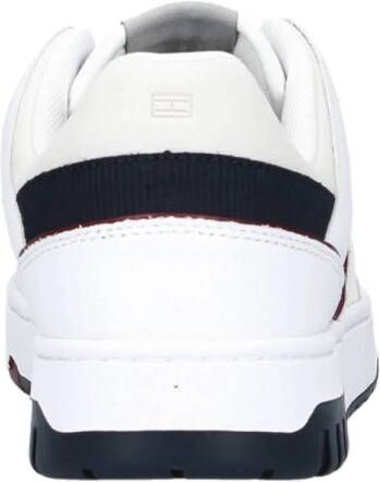 Tommy Hilfiger leren sneakers wit blauw