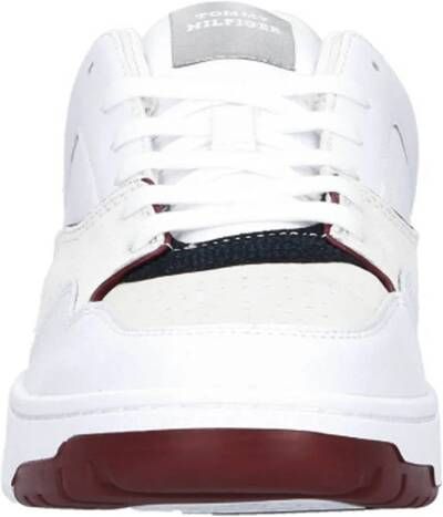 Tommy Hilfiger leren sneakers wit blauw