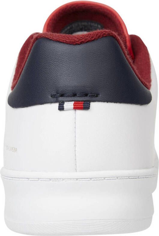 Tommy Hilfiger leren sneakers wit donkerblauw