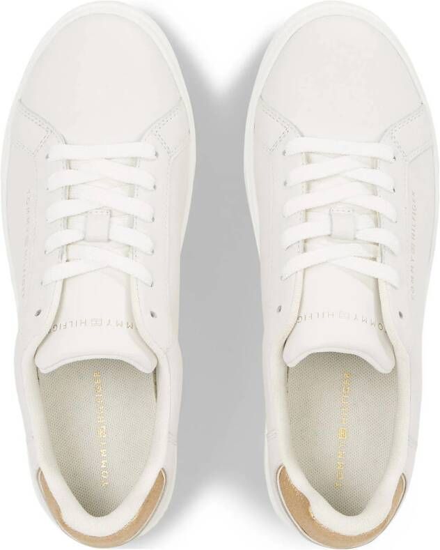 Tommy Hilfiger leren sneakers wit goud