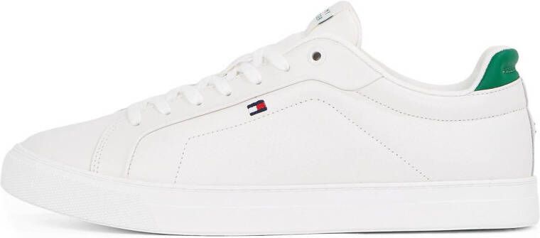 Tommy Hilfiger leren sneakers wit groen