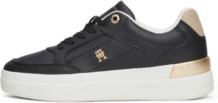 Tommy Hilfiger leren sneakers zwart