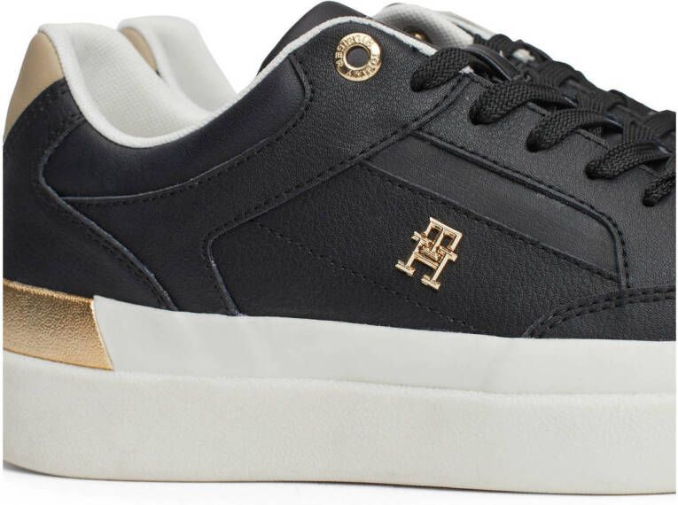 Tommy Hilfiger leren sneakers zwart