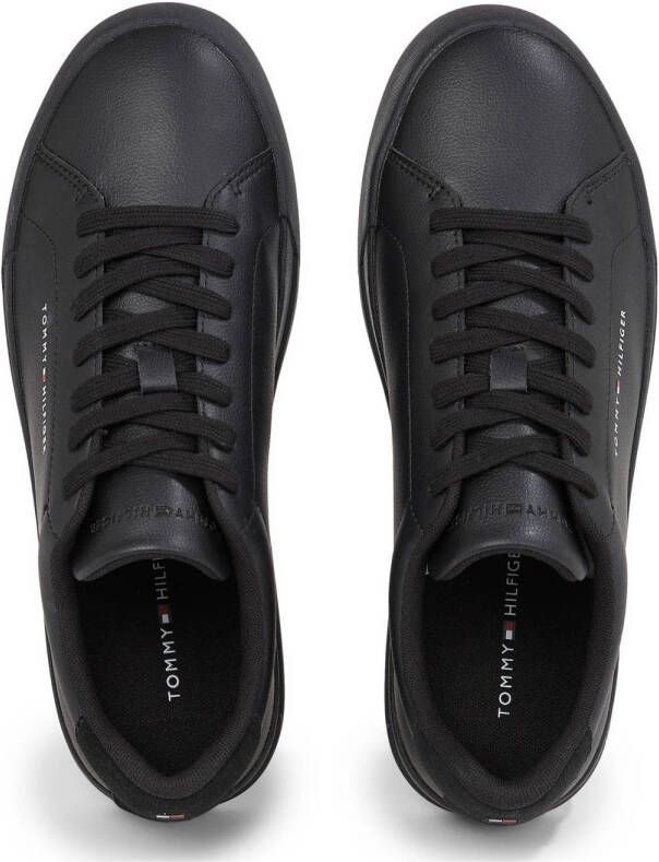 Tommy Hilfiger leren sneakers zwart