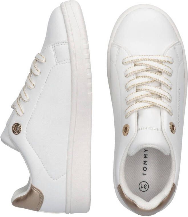 Tommy Hilfiger sneakers wit goud