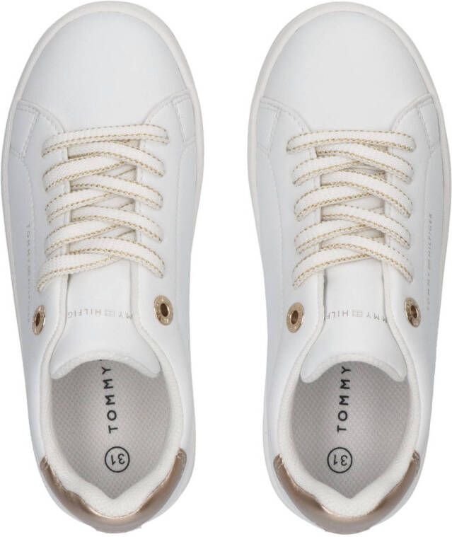 Tommy Hilfiger sneakers wit goud