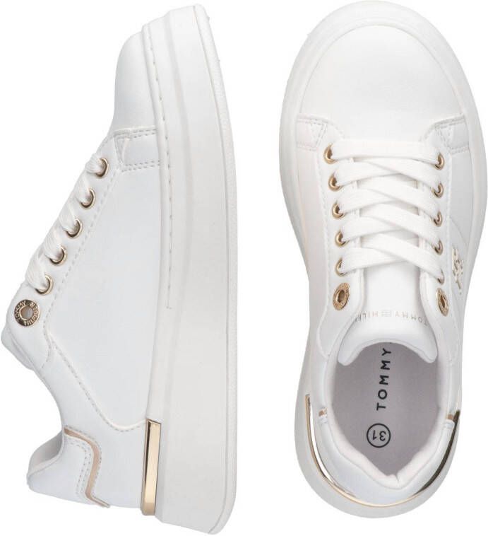 Tommy Hilfiger sneakers wit goud