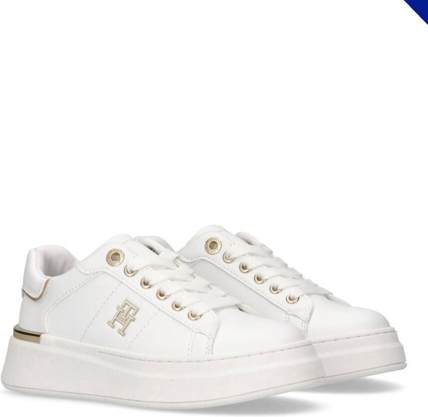 Tommy Hilfiger sneakers wit goud