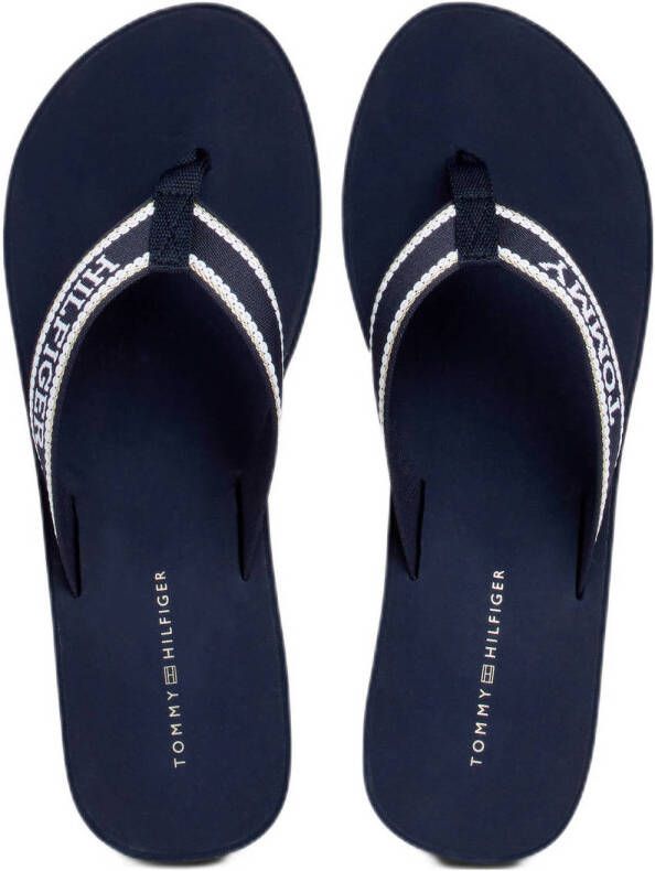 Tommy Hilfiger teenslippers donkerblauw