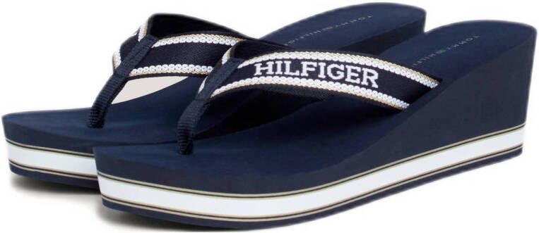 Tommy Hilfiger teenslippers donkerblauw