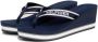 TOMMY HILFIGER Blauwe Teenslippers Hilfiger Wedge Beach - Thumbnail 5