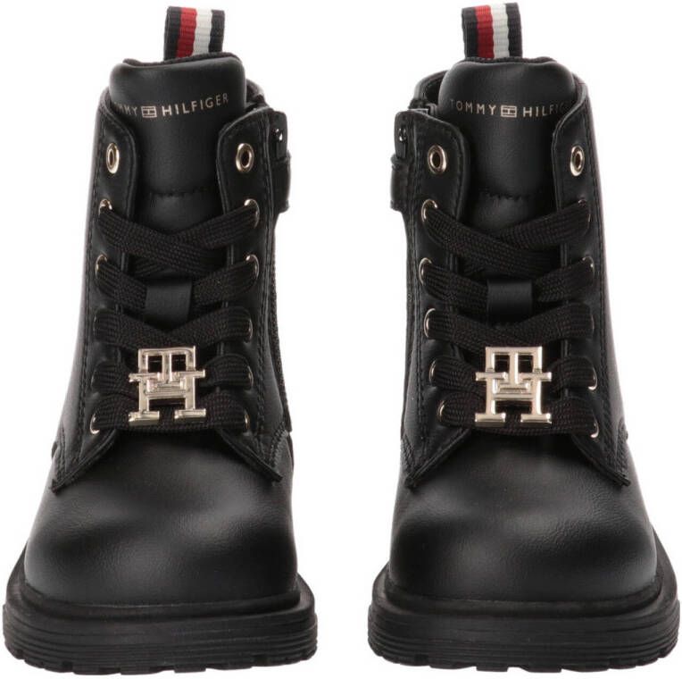 Tommy Hilfiger veterboots zwart