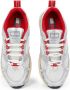 Tommy Jeans Archive'97 Metallic chunky leren sneakers wit rood - Thumbnail 3