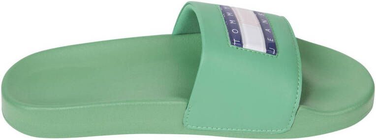 Tommy Jeans badslippers groen