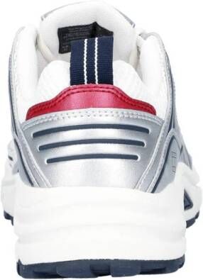 Tommy Jeans chunky sneakers wit blauw