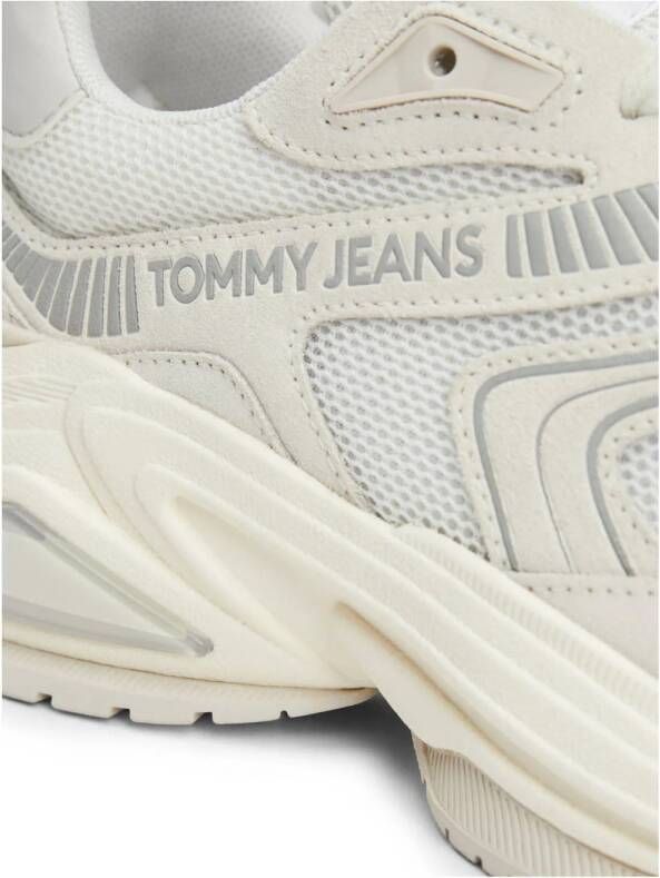 Tommy Jeans chunky suède sneakers ecru