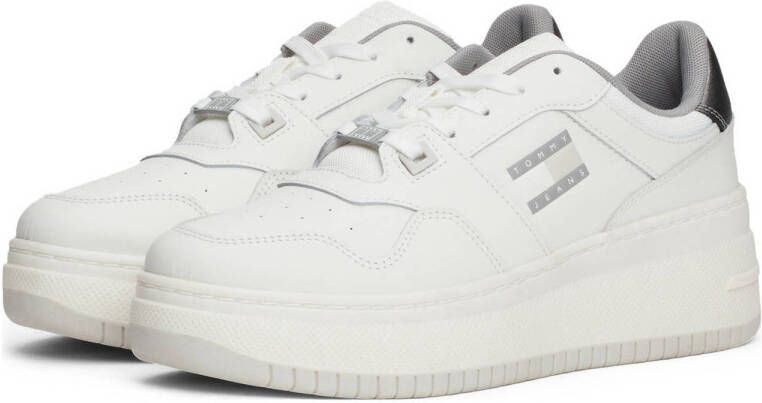 Tommy Jeans leren sneakers wit