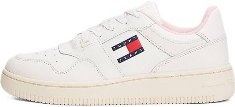 Tommy Jeans leren sneakers wit