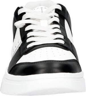 Tommy Jeans leren sneakers zwart wit