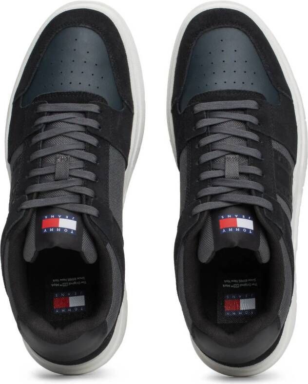 Tommy Jeans The Brooklyn suède sneakers zwart